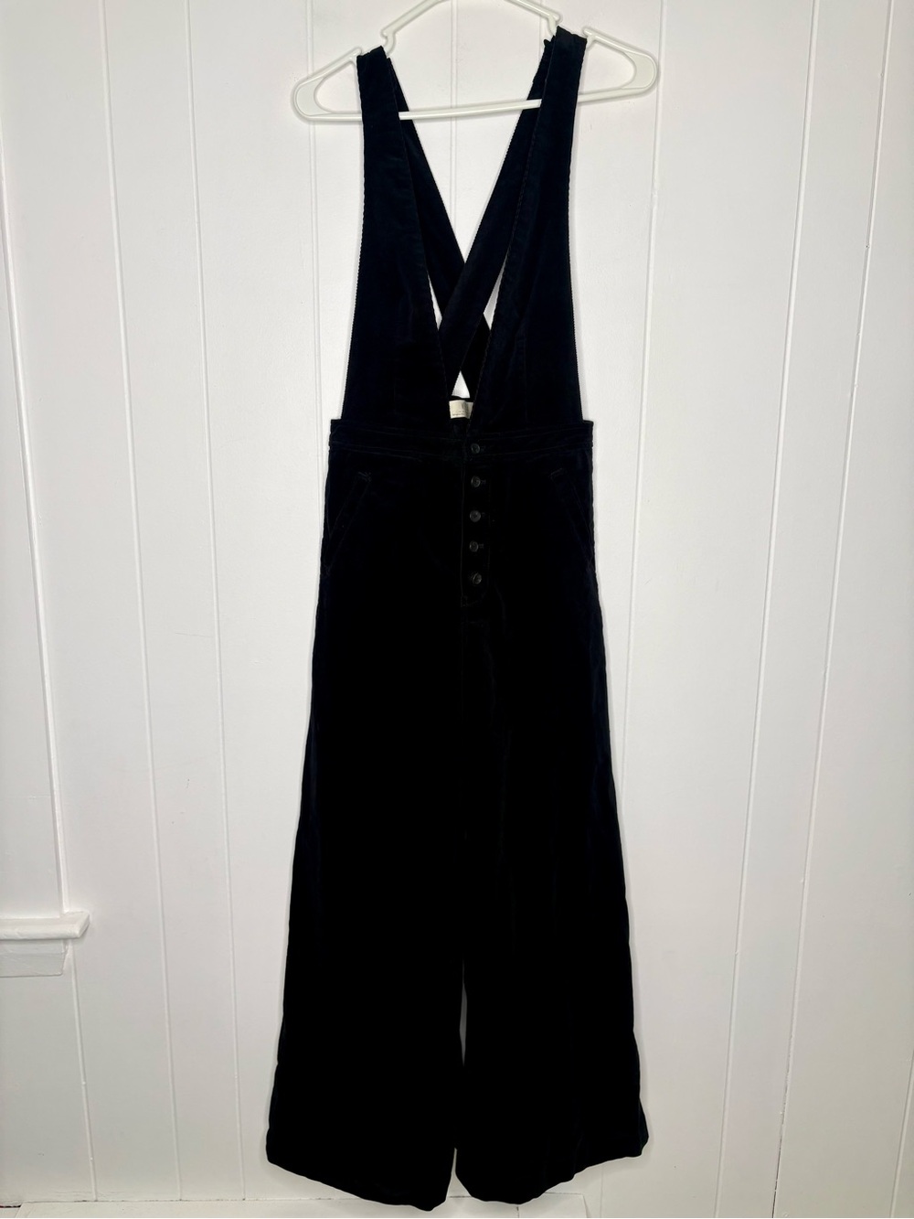 Free People We The Free Women's Black Old School Love Jumpsuit Size 27 Fall Boho - Picture 4 of 10
